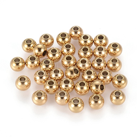 Ion Plating(IP) 202 Stainless Steel Rondelle Spacer Beads STAS-F094-06A-G-1