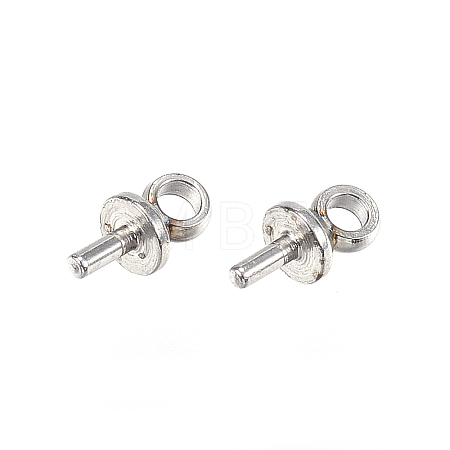 Tarnish Resistant 304 Stainless Steel Peg Bails Pendants X-STAS-D448-086P-1