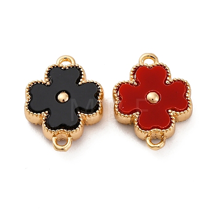Double Side Color Acrylic Connector Charms KK-P289-04G-02-1