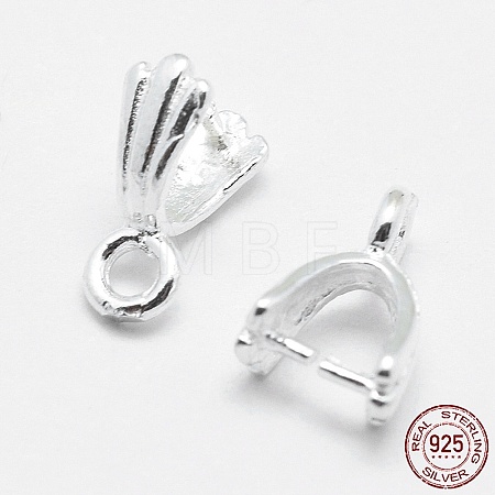 925 Sterling Silver Pendant Bails X-STER-E050-12S-1