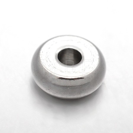 Tarnish Resistant Rondelle 303 Stainless Steel Spacer Beads STAS-N072-05-1