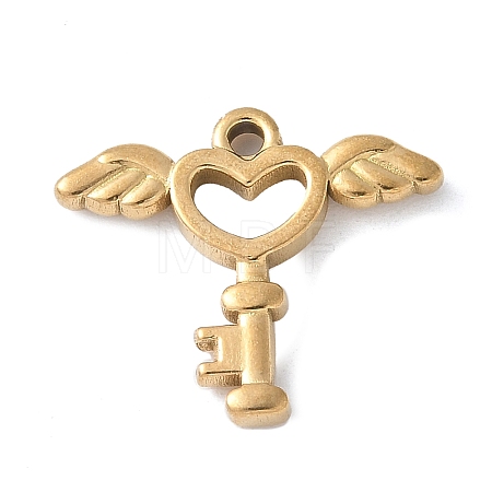 304 Stainless Steel Pendants STAS-E548-09G-1