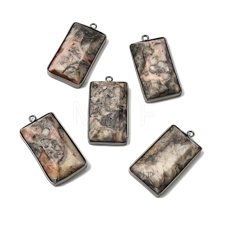 Natural Crazy Agate Pendants G-P614-01EB-01-1