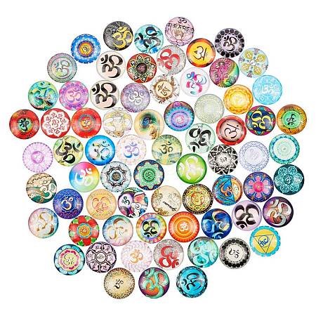 Glass Cabochons GGLA-R040-25mm-03-1