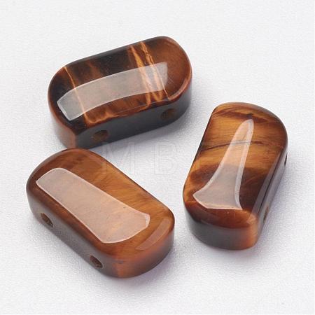 Natural Tiger Eye Multi-Strand Links G-P265-04-1