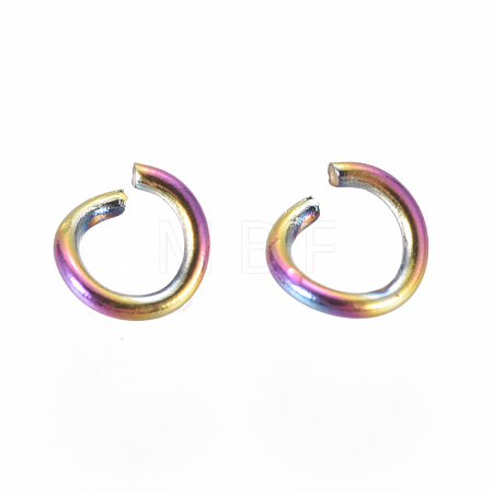 Ion Plating(IP) 304 Stainless Steel Open Jump Rings STAS-E475-01A-1