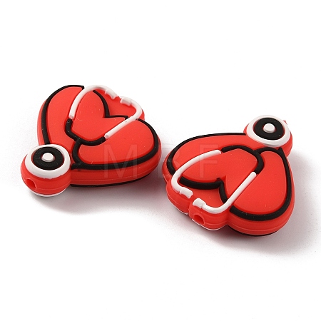 Hospital Theme Food Grade Eco-Friendly Silicone Beads SIL-WH0002-37B-1