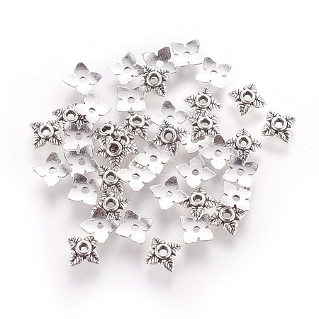 Tibetan Style Alloy Bead Caps AA0551-1