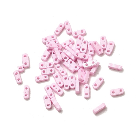 2-Hole Baking Paint Glass Seed Beads SEED-S023-17A-08-1
