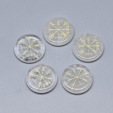 Synthetic Quartz Crystal Cabochons G-T122-39A-1