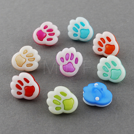 Acrylic Shank Buttons BUTT-Q022-B-M-1
