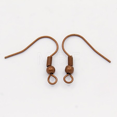 Brass Earring Hooks KK-Q362-RC-NF-1