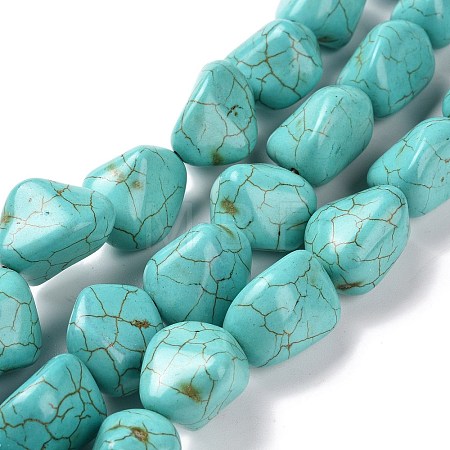 Synthetic Turquoise Beads Strands TURQ-G506-2-1