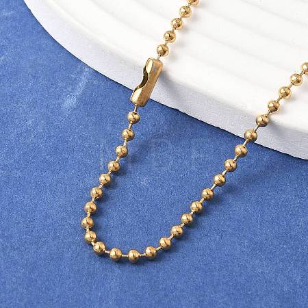 304 Stainless Steel Ball Chain Necklace LS-MAK-R012-02G-1