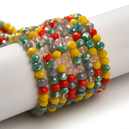 Glass Beads Strands EGLA-A034-M4mm-44-1