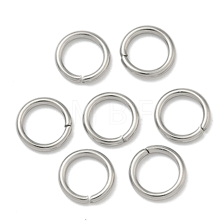 Tarnish Resistant 304 Stainless Steel Open Jump Rings STAS-Q186-02-7x1mm-1