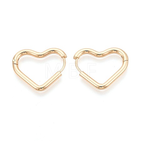 304 Stainless Steel Hoop Earrings STAS-T074-52G-1