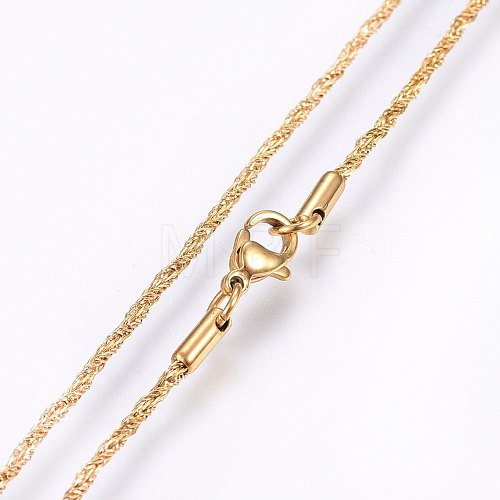 304 Stainless Steel Rope Chain Necklaces MAK-L015-11A-1