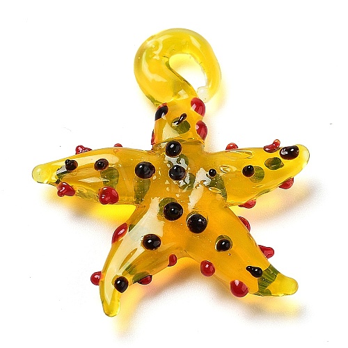 Handmade Lampwork Pendants LAMP-A004-05F-1