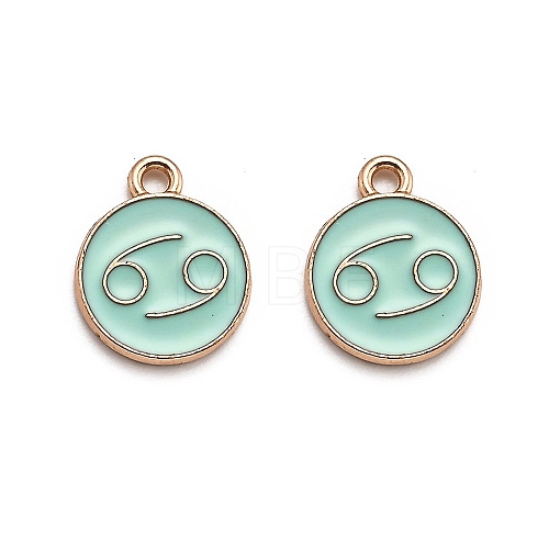 Alloy Enamel Pendants ENAM-S124-01A-15D-1