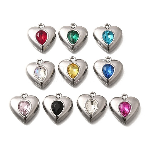 304 Stainless Steel Pendants STAS-Q346-06P-1