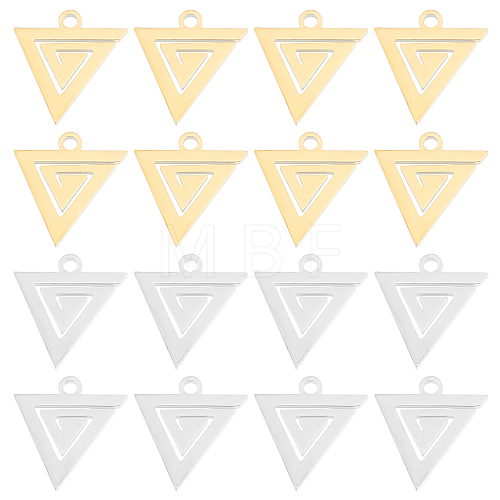 32Pcs 2 Colors 304 Stainless Steel Charms STAS-DC0007-99-1