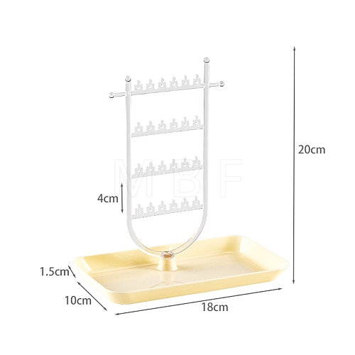 4-Tier Acrylic Jewelry Storage Racks with Tray PW-WG29937-01-1