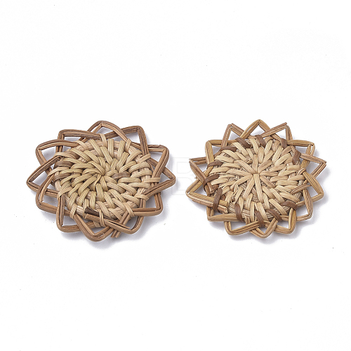 Handmade Reed Cane/Rattan Woven Pendants X-WOVE-Q075-06-1