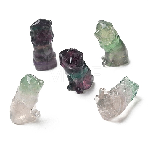 Natural Fluorite Sculpture Display Decorations DJEW-Q002-01F-1