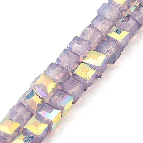 Baking Painted Glass Beads Strands DGLA-D001-05I-1