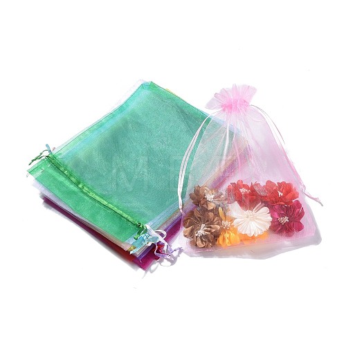 Rectangle Jewelry Packing Drawable Pouches OP-S004-17x23cm-M-1