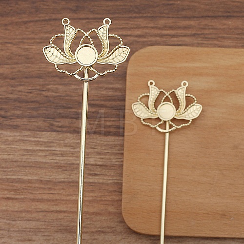 Ancient Style Alloy Hair Stick Finding PW-WGB0804-04-1