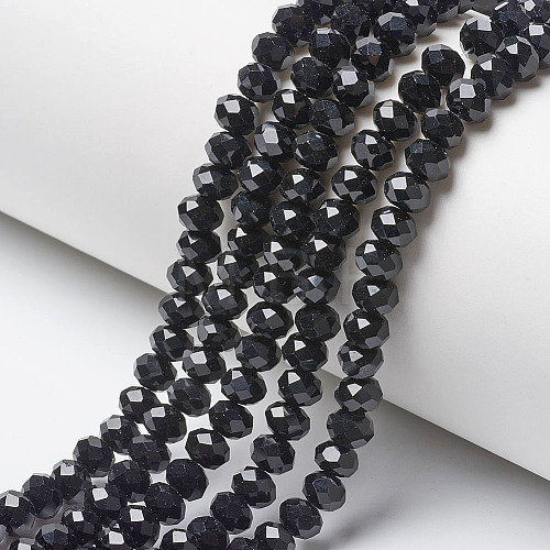 Opaque Solid Color Imitation Jade Glass Beads Strands EGLA-A044-P8mm-D18-1