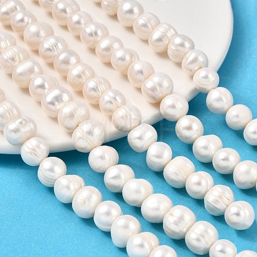 Natural Cultured Freshwater Pearl Beads Strands PEAR-I007-07U-02-1