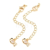 Brass Curb Chain Extender KK-P354-23G-1