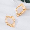 Alloy Enamel Stud Earrings for Women WG853BF-02-2