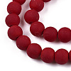 Opaque Glass Beads Strands GLAA-T032-P6mm-MD05-2