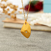 Stainless Steel Rhinestone Polygon Pendant Necklaces JX4099-1-3