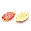 Brass Enamel Pendants KK-S345-180E-2