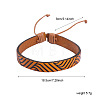 Tribal Print Imitation Leather Cord Braided Bracelets WG61E64-01-4