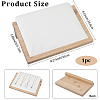 Wooden Slant Back Necklace Organizer Jewelry Display Stands AJEW-WH20033-046A-2