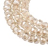 Electroplate Glass Beads Strands GLAA-Q105-03T-3