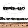 304 Stainless Steel Flat Round Link Chains CHS-K024-13EB-2