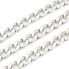 Tarnish Resistant 304 Stainless Steel Cuban Link Chains STAS-B020-07P-1