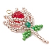 Beaded Tulip Charms PALLOY-MZ00449-01-3