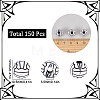 150Pcs Craft Style Acrylic Beads MACR-SC0002-20-2