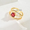 Vintage Luxury Fashion Gemstone Ring Women's Jewelry Party Wedding Gift Banquet. IA6817-9-1