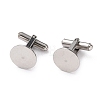 Non-Tarnish 304 Stainless Steel Cuff Buttons STAS-H124-10P-1