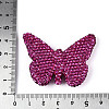 Butterfly Shaped Handmade Polymer Clay Rhinestone Beads CLAY-T023-23A-3