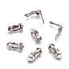 Tarnish Resistant 304 Stainless Steel Clip-On Earrings Findings STAS-Q185-01-4